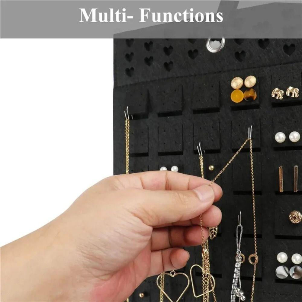 Wall Hanging Earring Storage Rack Multicolor Jewelry Organizer Bag Earring Display Stand  Ring