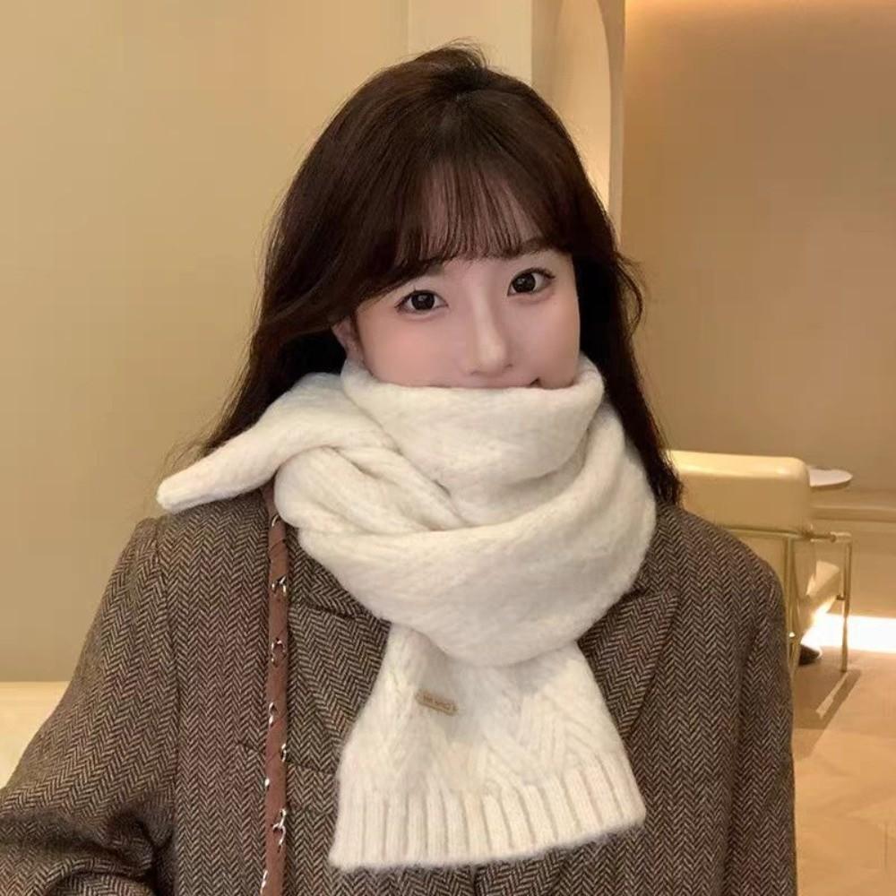Thick Winter Scarf Soft Muffler Imitation Cashmere Scarf Fashion Design Knit Scarf Autumn Winter