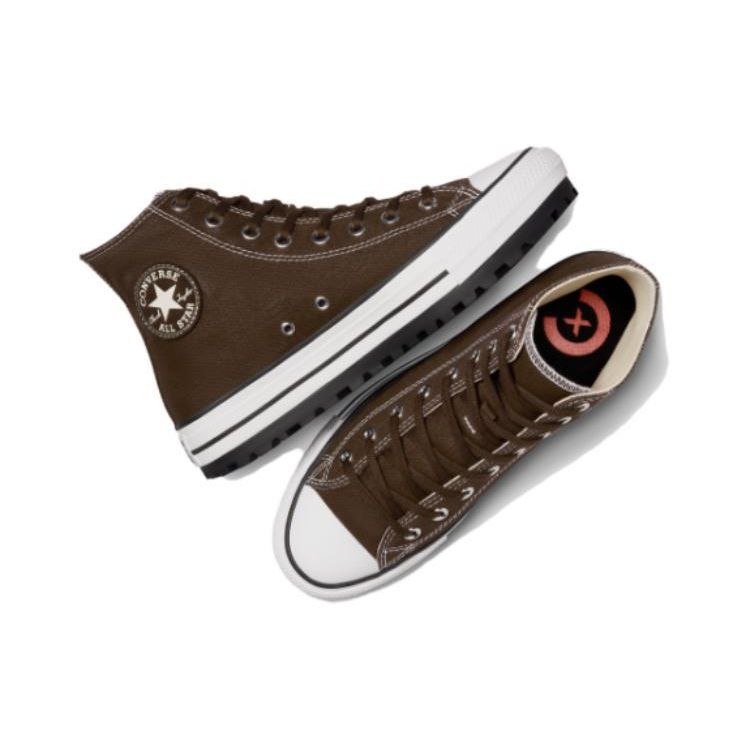 Converse Chuck Taylor All Star City Trek High Fresh Brew Unisex Sneakers Brown White Black A06601C