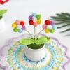 Unique Wool Crochet Flower Pot Perfect for Indoor Aesthetic Enhancement