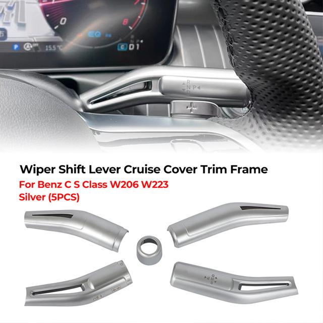 Для Mercedes Benz CS Class C-Class W206 S-Class W223-2023 Рычаг переключения передач, стержень стеклоочистителя, внутренние чехлы, наклейки, отделка, АБС-пластик
