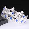 Men's Crown Simple Multi Color Round King Crown Baroque Bride Retro Alloy Hair Crown Headdress