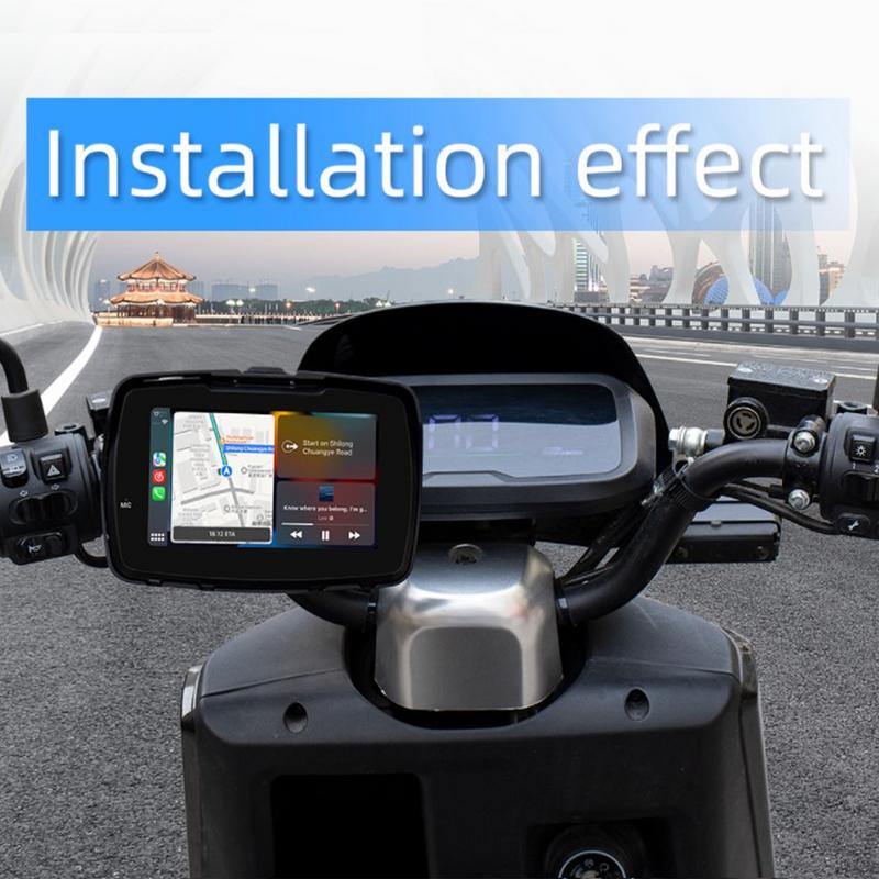 Мотоциклетный GPS 5-дюймовый портативный мотоциклетный GPS навигационная система сенсорный экран портативный экран GPS навигационная система IP65