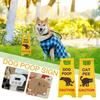 Mini Cat Pee Signs ABS Floor Dirty Warning Sign Funny Dog Poop Sign  Humorous Cat Decor