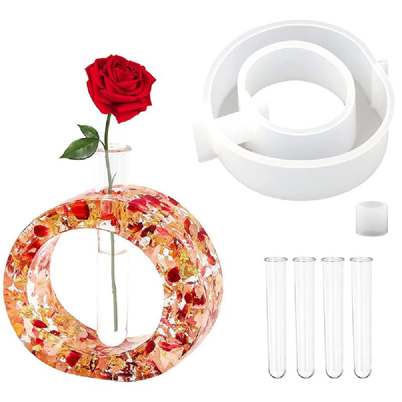 Ваза Эпоксидная Смола Форма Набор Станция для Проращивания Растений Силиконовый Инструмент для DIY Изготовления Для Гидропоники