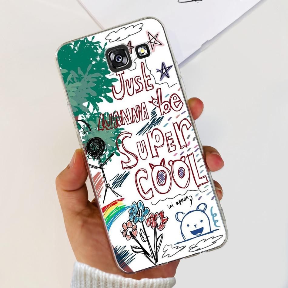 Stylish Flower Butterfly Phone Case For Samsung Galaxy A5 2017 A520F Soft Silicone TPU Cover For Samsung A5 2015 2016 A500 A510F