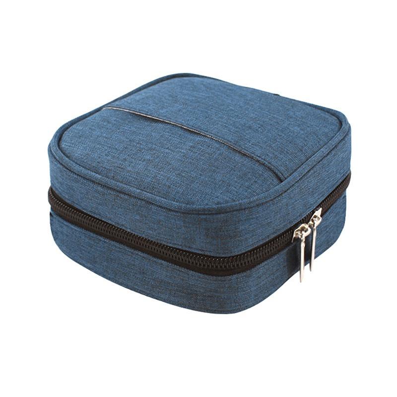 Мини квадратная цифровая сумка для хранения адаптер кабель питания для передачи данных наушники мышь портативный водонепроницаемый чехол-органайзер для дома дорожная сумка