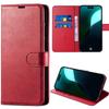 Full Case for iPhone 16 - Shockproof Synthetic Leather Flap Protection Red