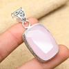Pink Chalcedony Gemstone 925 Sterling Silver Handmade Lovely Jewelry Pendant For Women