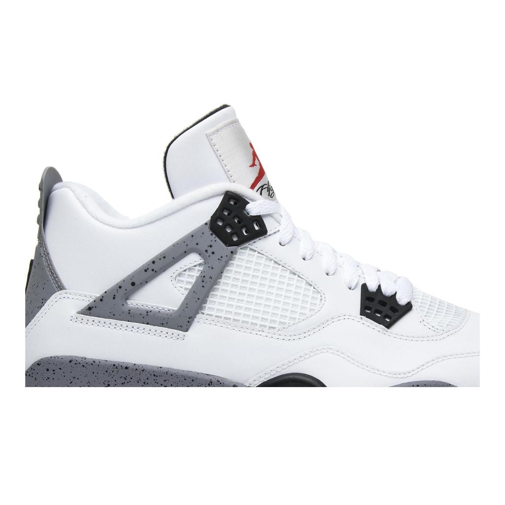 Air Jordan 4 Retro 'White Cement' 2012 (унисекс) Белые / Черные / Цементно-серые Винтажные Баскетбольные Кроссовки 308497 103
