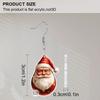 2D Flat Chic Santa Claus Acrylic Earrings for Women Christmas Earrings Holiday Celebration Ears Jewelry Christmas Gifts