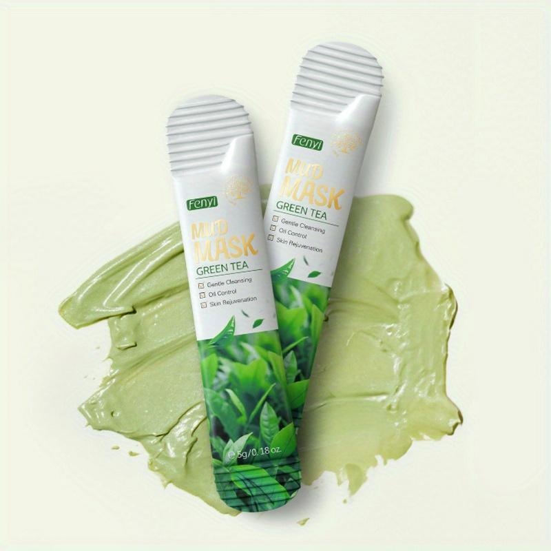 5 г * 7 шт. Маска для лица с зеленым чаем, грязевая, мягкая и чистая, контроль жирности, увлажняющая и укрепляющая грязевая маска для лица