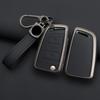 Alloy Leather Car Key Case Cover For VW Volkswagen Golf 7 MK7 Tiguan MK2 For Seat Ateca Leon FR 2 Ibiza Sk