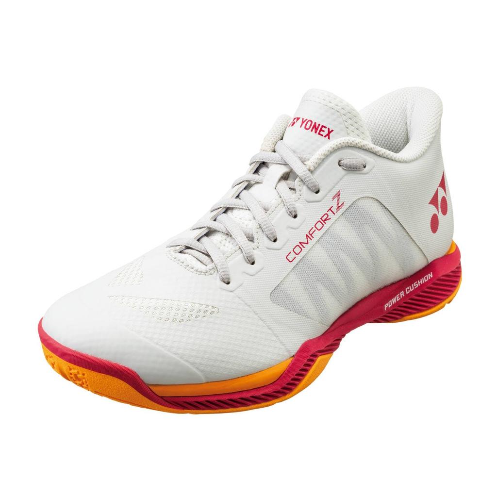 YONEX Power Cushion Comfort ZWMD Badminton Shoes, Off-White/Red 236, 22.5 cm