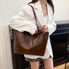 Autumn Commuter Fashion Women's Bags, New Versatile Pu Tote Bags, Textured Large-capacity Women's Shoulder Bags