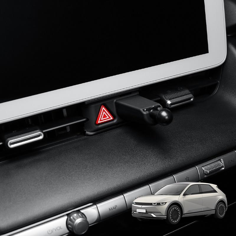 Auto Interior Decoration Accessories Phone Holder ABS Material Ball Head Mount Base For Hyundai IONIQ 5 2024 LHD RHD