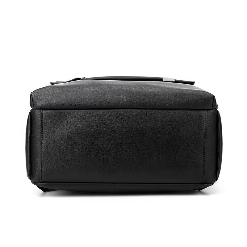 Мужской рюкзак Простой и модный дорожный рюкзак Бизнес-сумка для компьютера Текстура из ПУ Трендовый В сочетании с повседневным рюкзаком