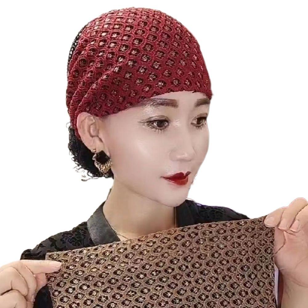 Elegant Headscarf Breathable Hair Cover Cap Fashion Head Wraps  Women
