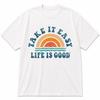 Take It Easy Life Is Good Retro Beach Sunset T-Shirt