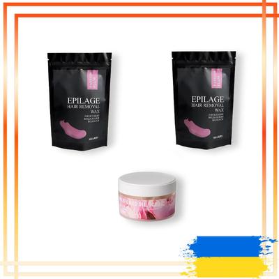 Набор гранул для эпиляции Passion Plum + Скраб для тела Oil Scrub Flowers