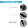 4PCS 100 X 50 mm Metal Bracket Black Fixing Joining Plate Smooth Surface Flat Mending Plate  Chair