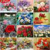 5D DIY алмазная живопись цветы полная квадратная круглая алмазная мозаика пейзаж Алмазная вышивка крестиком домашний домашний декор