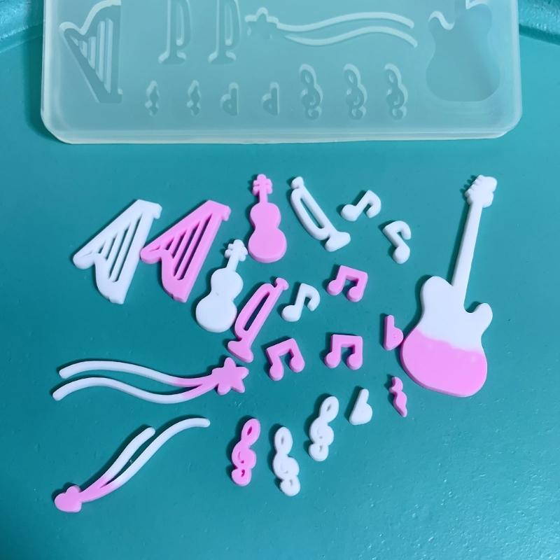 Silicone Mold Baking Tools Panda/Green Grass Flower/Drugs/Guitar/Cake Shape Fondant Casting Mould for Baking Lovers