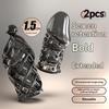 2PCS Crystal Penis Sleeve with Glans Cover Enlargement Condom Extender Exerciser for Men's Sexual Health And Performance