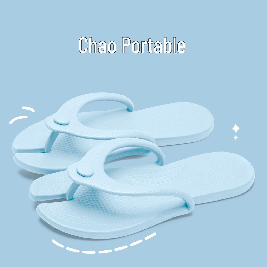 EVA Non-Slip Folding Slippers for Travel and Bathing - Unisex Flip-Flops for Business Trips and Beach