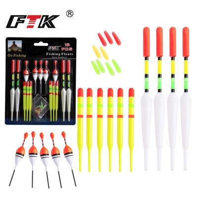 1 комплект (15Pcs) Рыболовные поплавки вертикальные буи Sea Ith резиновые смеси размер цвет для рыболовных инструментов
