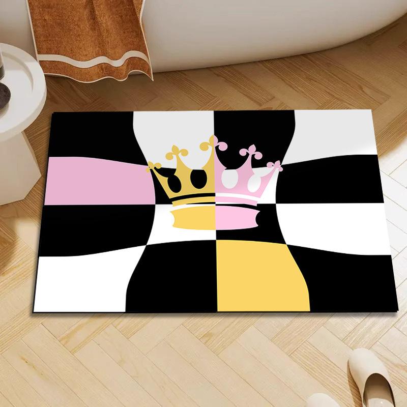 Коврик для унитаза с диатомовой крошкой, нескользящий коврик для ванной комнаты, впитывающий грязный коврик для туалета, коврик для туалетной двери