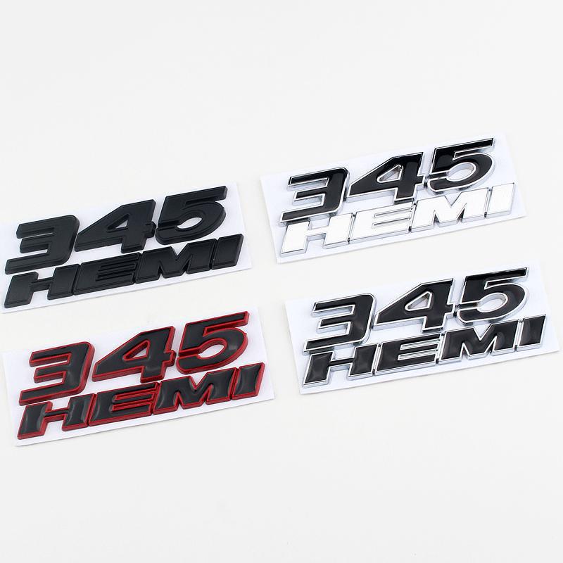 Dodge 345 HEMI Modified Decal: RAM 1500/2500 Pickup Truck Emblem Metal Sticker