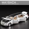1/32 Toy Car Benz Maybach S650 Extended Edition Metal Toy Alloy Car Diecasts & Toy Vehicles Car Model Light Sound Toys for Children