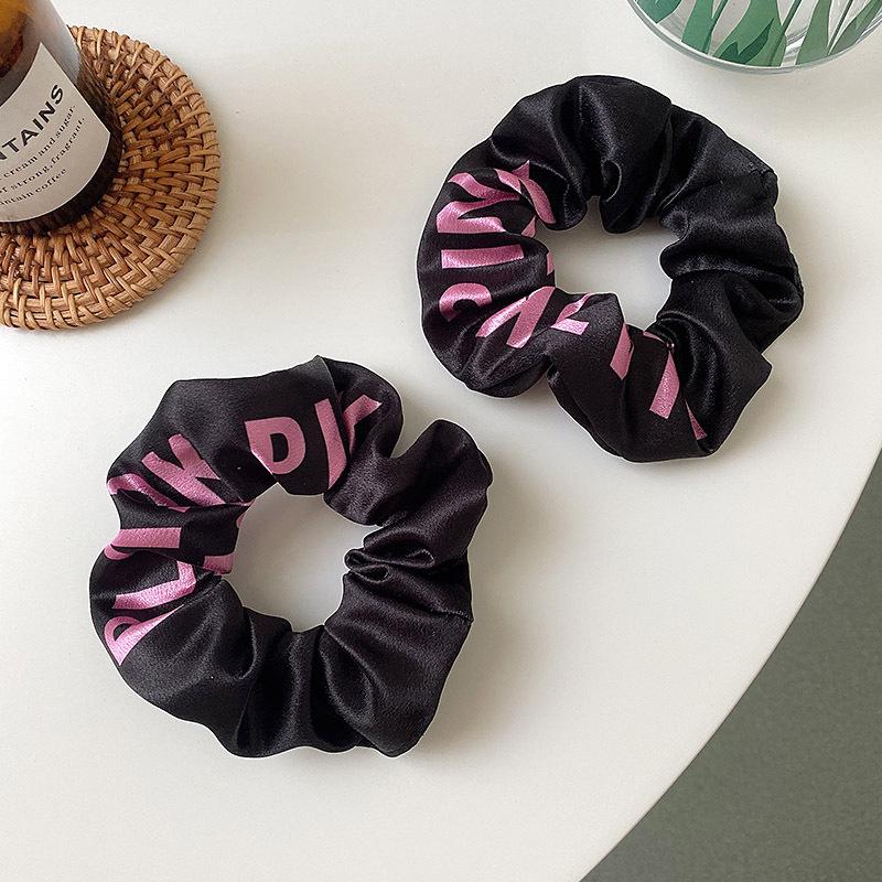 ЧЕРНО-РОЗОВЫЙ ободок для волос в честь четвертой годовщины BP, веревка для волос в том же стиле, сувенирные аксессуары для волос с корейскими звездами