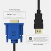 Video Connector 1080P Display Output HDMI-Compatible To VGA Converter AV Adapter Cord Male To Male