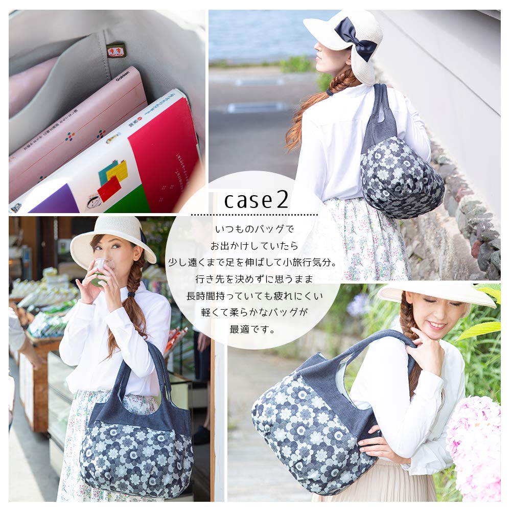 Сумка-тоут через плечо Made in Okayama Margaret One Plenty of Birthday [creareki] Женская сумка, легкая, сумка, Япония, джинсовая, через плечо, подходит, мама, подарок,