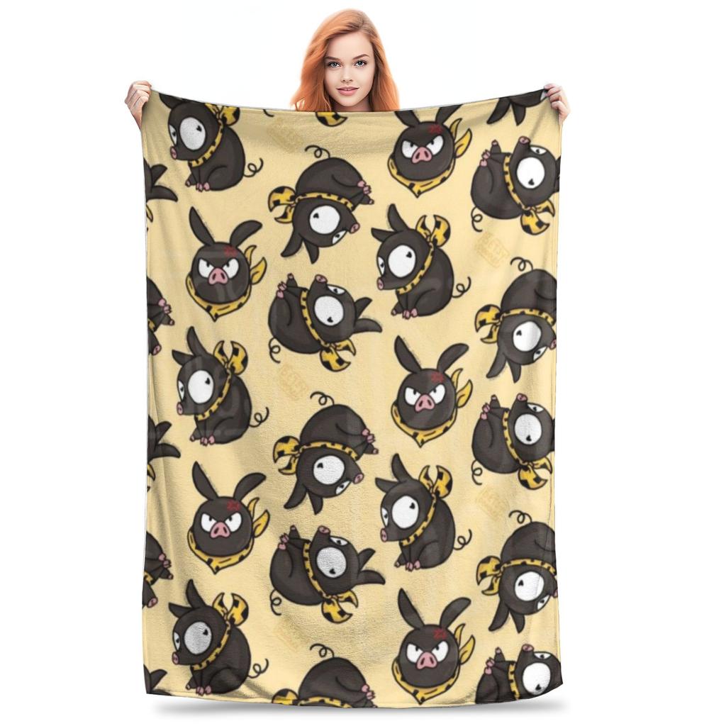 Пи-чан Рёга Потерянная свинья Ранма 1⁄2 Приключенческая комедия Одеяло Супермягкое Плед для дивана Постельное белье Путешествия Пледы Покрывало Квилт