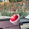 Simulated Fruit Car Ornament Cute Foam Fruit Decoration Persimmon, Orange, Peach Shapes Auto Interior Decor Accessories