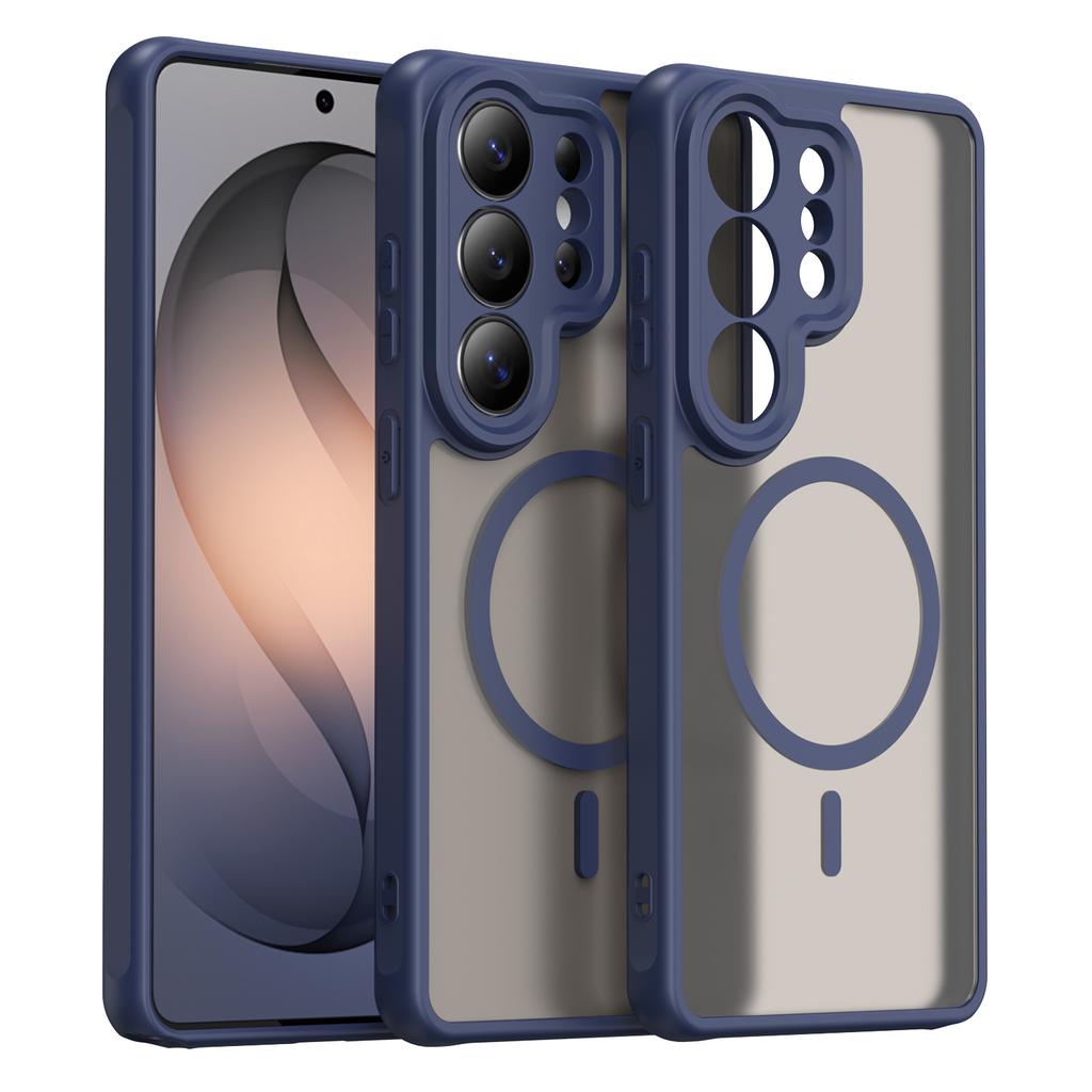 Матовый ударопрочный чехол-щит для Samsung Galaxy S26 Ultra S25 FE S24 Plus 5G, ТПУ-каркас, пластиковая магнитная крышка для телефона, Fundas