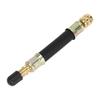 A ABSOPRO Tire Valve Stem Air Inflation Adapter Durable 100mm Long Tire Valve Extension Rubber Black