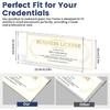 Business License Frame 2pcs, 4x10 Acrylic Business Certificate Holder for Wall with Tape No Drilling, License Holder for Cosmetology Salon Barber