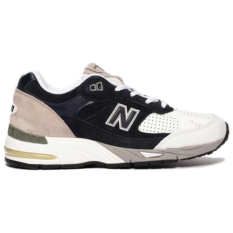 Sneakersnstuff x New Balance 991 Сделано в Англии Перфорированный Пак - Темно-синий Белый Мужские Кроссовки Синий Серый M991PJ