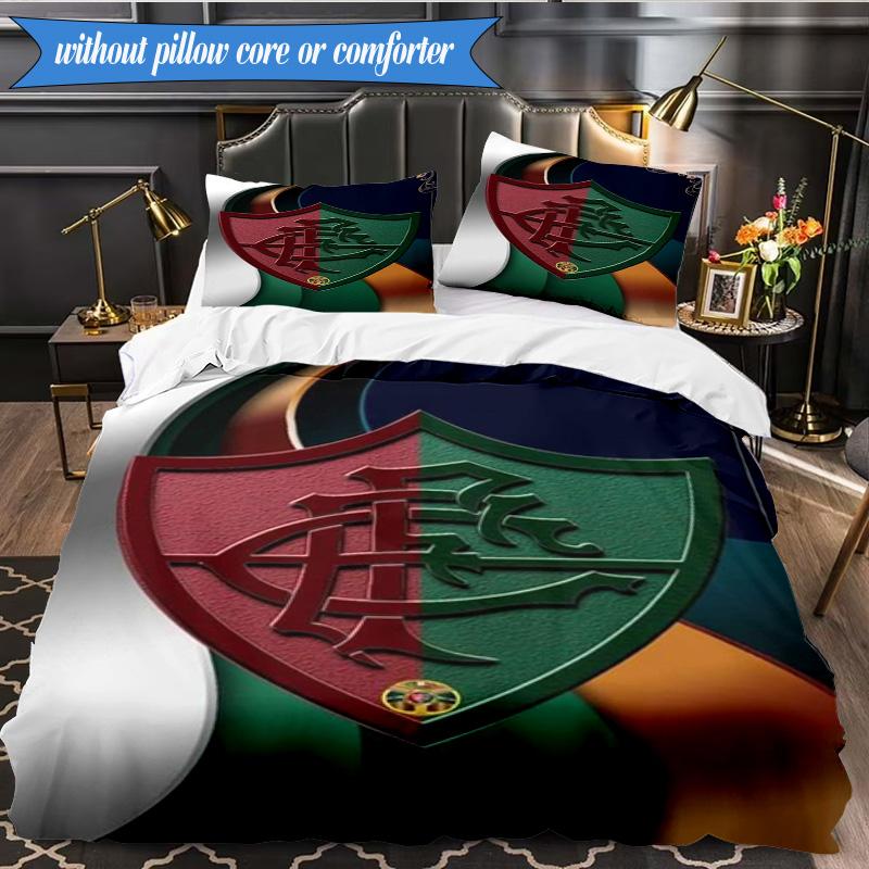 3PCS Champions Celebration Printed Soft Bedding Set,Including 1pc Duvet Cover And 2pcs Pillowcases Perfect for Bedroom, Dormitory, Fan gift