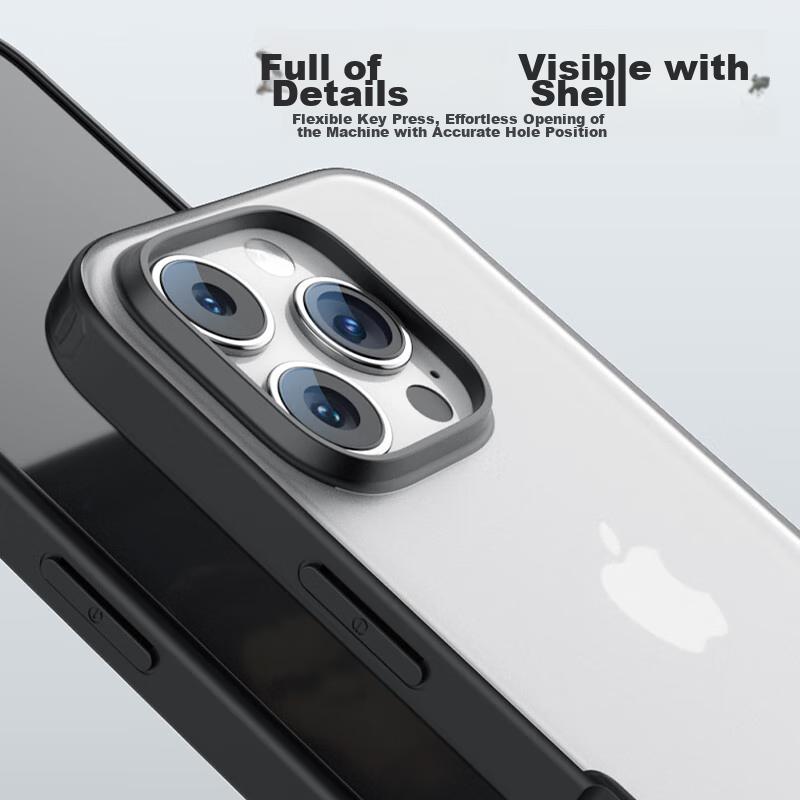 IPhone 16 Pro Case, Matte Armor Ultra-Thin Shockproof Protective Cover for Apple IPhone 16 Pro, Premium Gray