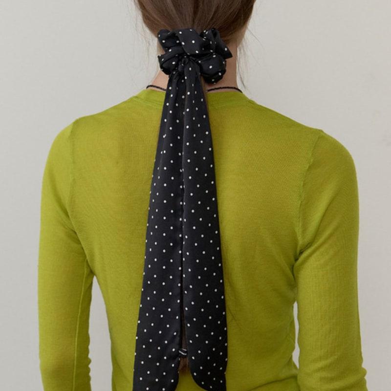LOVE ME MONSTER Dot Satin Two-Way Scarf_2COL (L253MSF020)