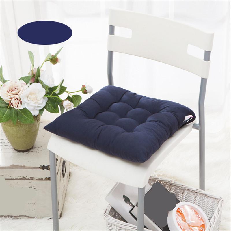 Утолщенная однотонная подушка для стульев в офисе, мягкая подушка для компьютерного сиденья, татами, подушки для квадратных стульев в гостиной, коврики