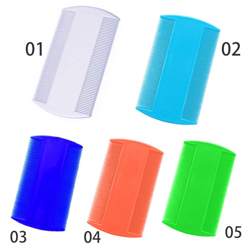 White Double Sided Hair Styling Tools Nit Combs Head Lice Detection Lice Flea Nit Removal Lice Comb