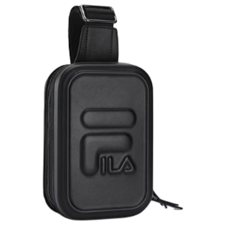 New FILA Polyurethane Sling Bag Mini Unisex Jet Black F13U529133F-BK