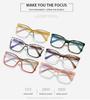 TR HD Очки «кошачий глаз» с защитой от синего света: Стильный европейский и американский тренд колор-блок
