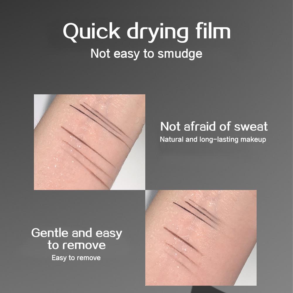 Biya Подводка для глаз, водостойкая и устойчивая к поту, стойкая и не размазывающаяся, дымчато-темная, многоцелевая пудра для бровей